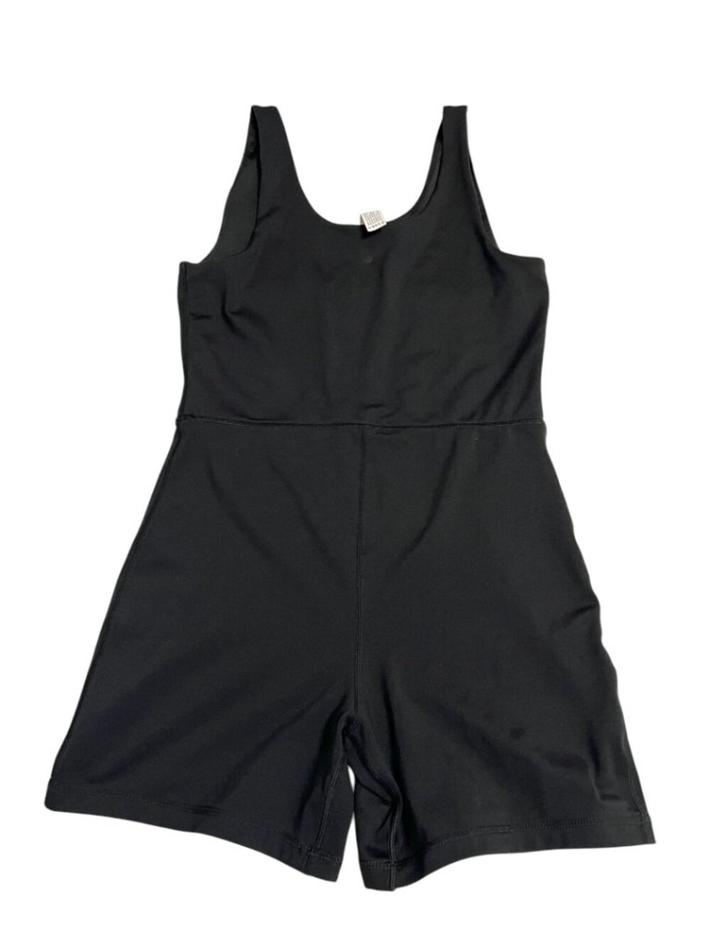 Yogalicious Lux Womens M Black Romper Unitard Biker Shorts Workout Yoga Gym